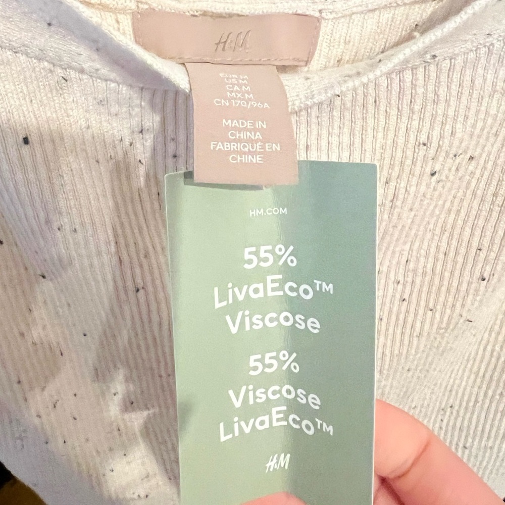 NWT H&M Ribbed Top - Picture 2 of 5
